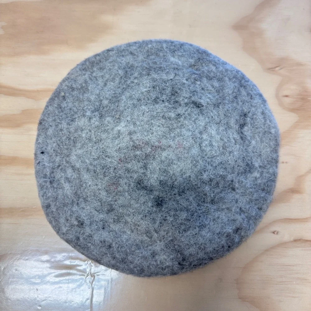 Handmade Felted Wool Snowman Trivet 8.5